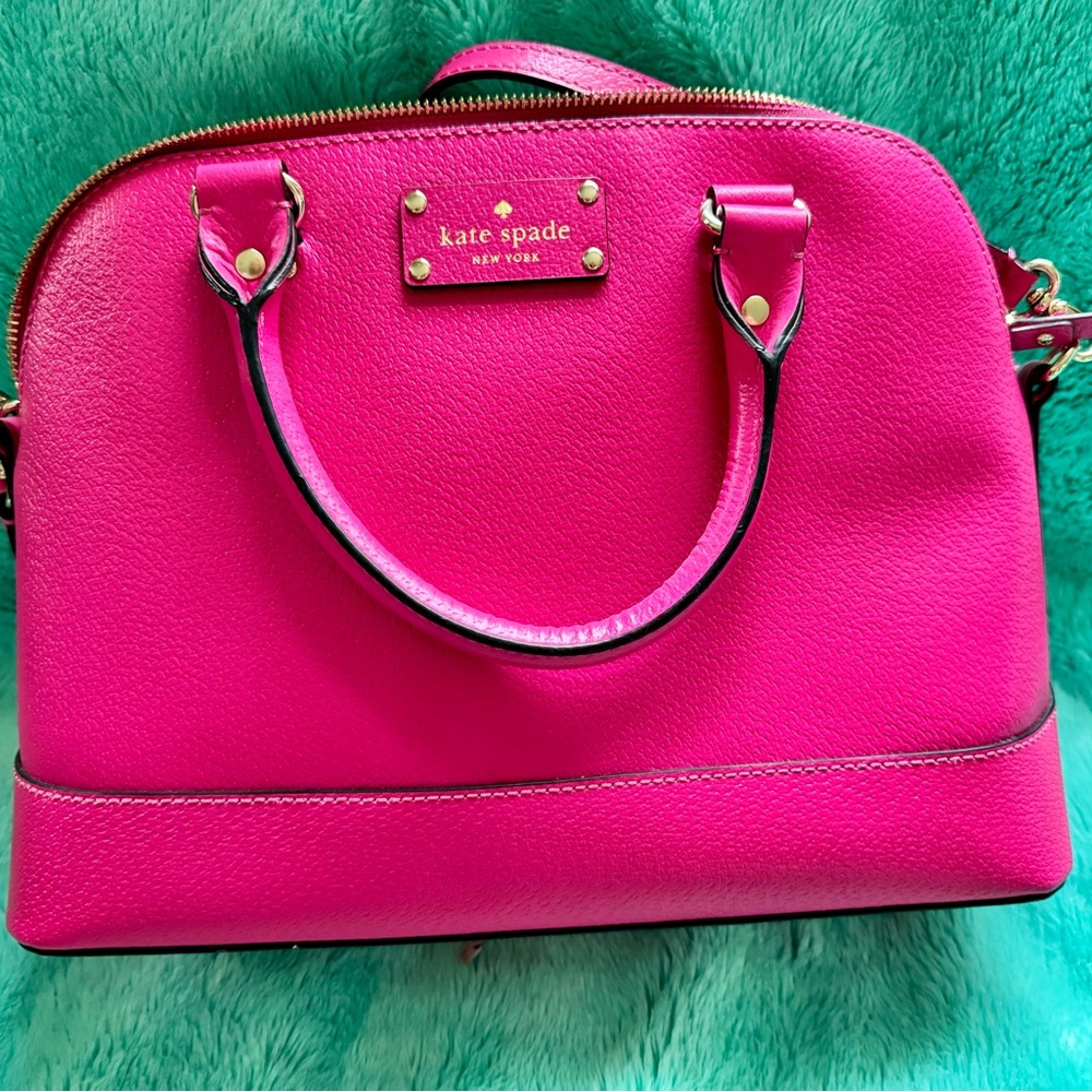 Kate Spade Hot Pink Medium Dome Satchel Crossbody